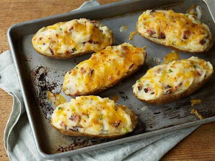 Картошка с сыром рецепты с фото Дважды печённый картофель https://foodmag.me/dvazhdy-pechyonnyj-kartofel Время п