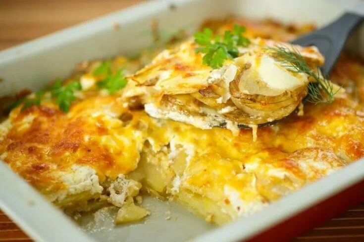 Картошка с сыром рецепты с фото Картофельный гратен в молоке с сыром: еще более вкуснее! Recipes, Easy cheesy sc