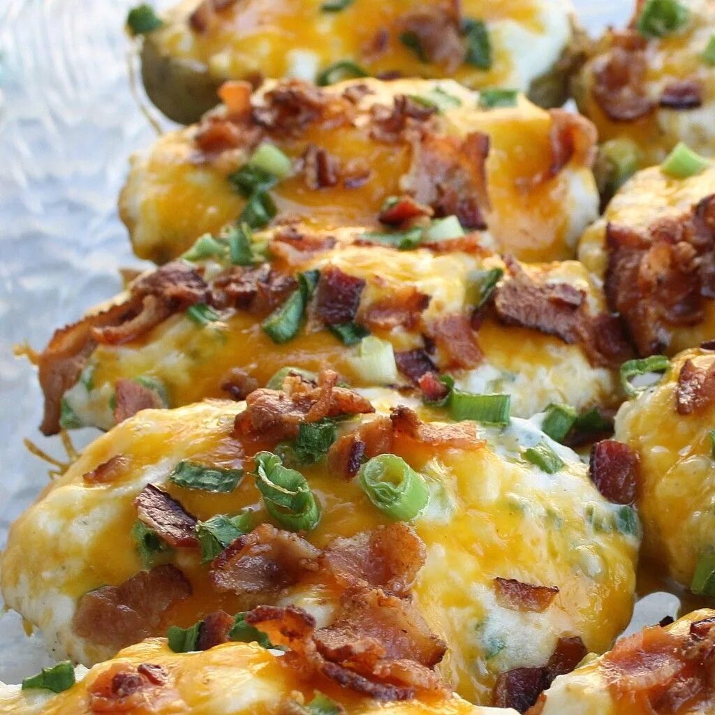 Картошка с сыром рецепты с фото Twice Baked Potatoes Recipe - The Girl Who Ate Everything Recipe Recipes, Food d