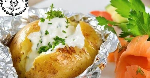 Картошка в фольге фото PATATAS AL HORNO Ingredientes 4 Patatas muy grandes 4 lonchas de salmón ahumado 