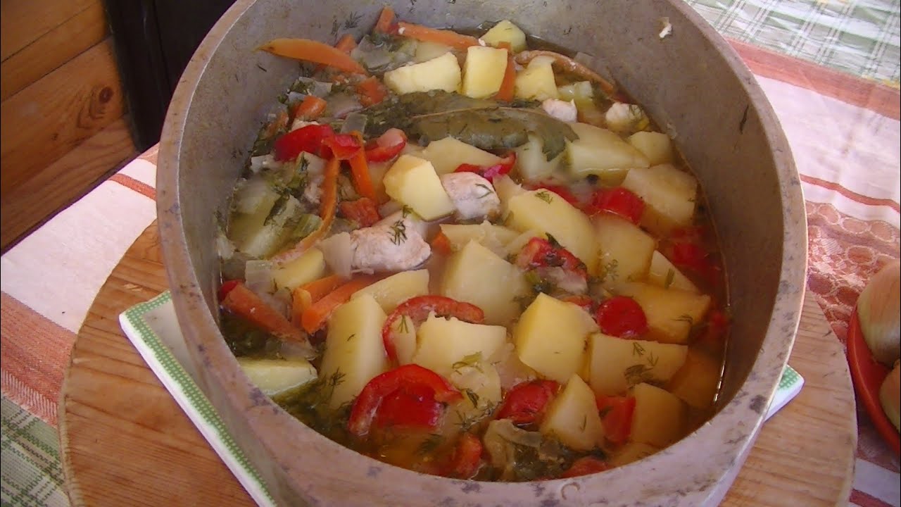 Картошка в утятнице рецепты с фото Тушеный Картофель с Мясом По-Деревенски / Сытное блюдо - YouTube