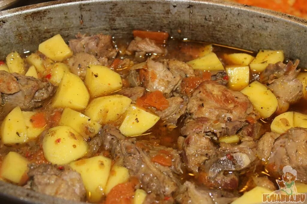 Картошка в утятнице рецепты с фото Рецепт: Утка тушеная с картофелем