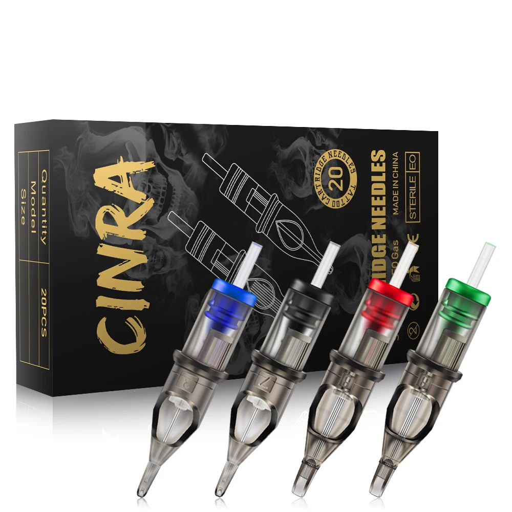 Картриджи для перманентного макияжа какие бренды лучше Disposable 20PCS RS 0.35mm Tattoo Needles Cartridge Tattoo Cartridge Needles Rou