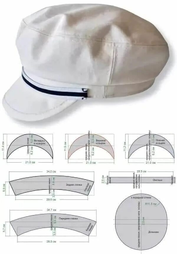 Картуз мужской начало двадцатого века выкройка Pin by Any Antonio on Patrones Sewing hats, Hat patterns to sew, Doll clothes pa