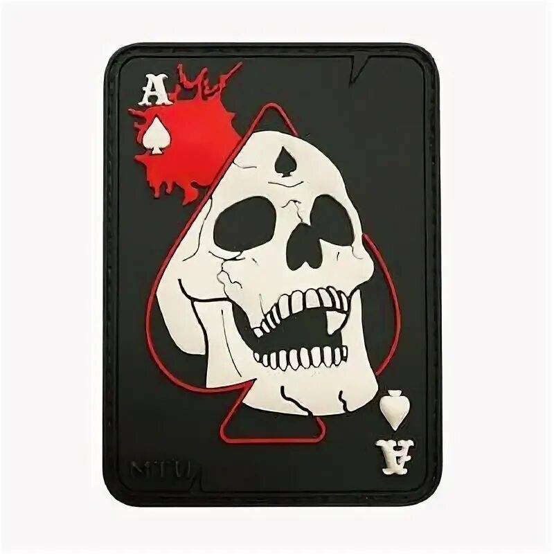 Карты черепа фото Ace Of Spade Dead Card Skull Hook Patch( 3D-PVC Rubber-MTB8) eBay