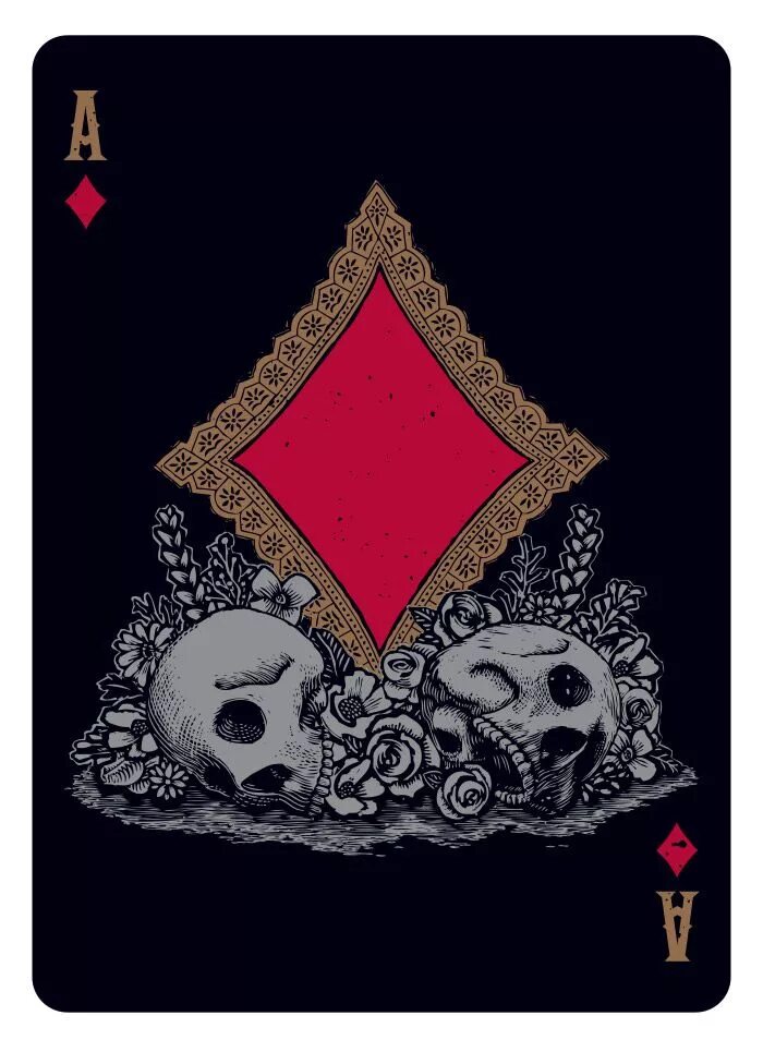 Карты черепа фото Midnight Calaveras Playing Cards Carte joker, Jeu de cartes, Cartes