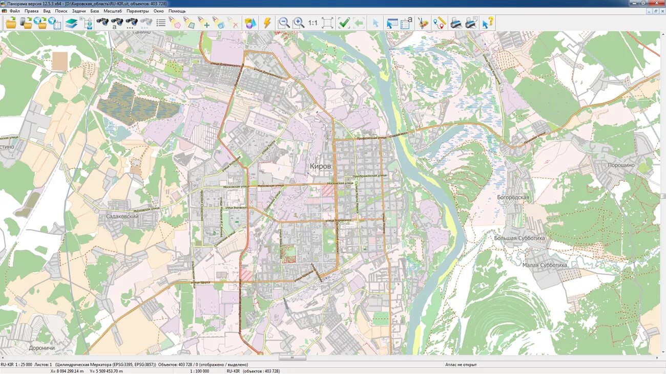 Карты кирова фото GIS WebServer SE предоставляет средства работы с персональными проектами карт и 