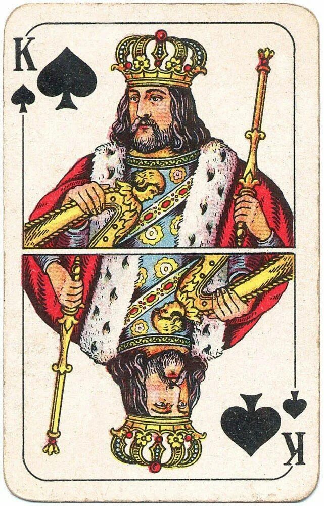 Карты короли фото #PlayingCardsTop1000 - Berlin Pattern Playing Cards - King of spades King of spa