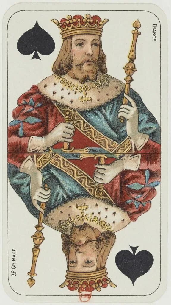 Карты короли фото A trustworthy man King of spades, Playing cards art, Chromolithograph