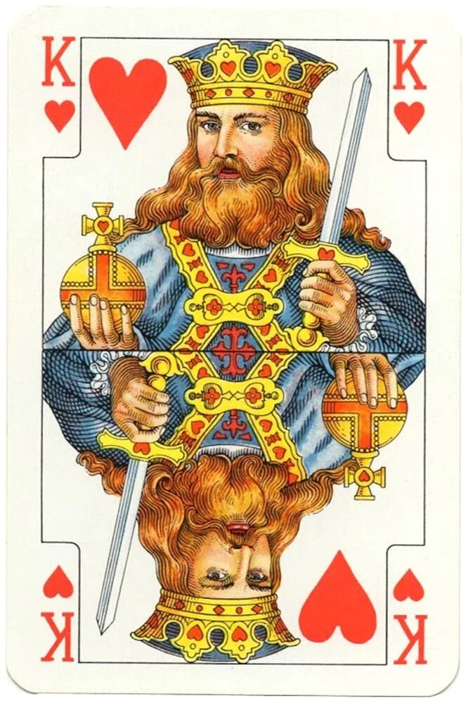 Карты короли фото Rhineland pattern Standard Bild King of hearts Carte à jouer, Jeu de cartes, Tat