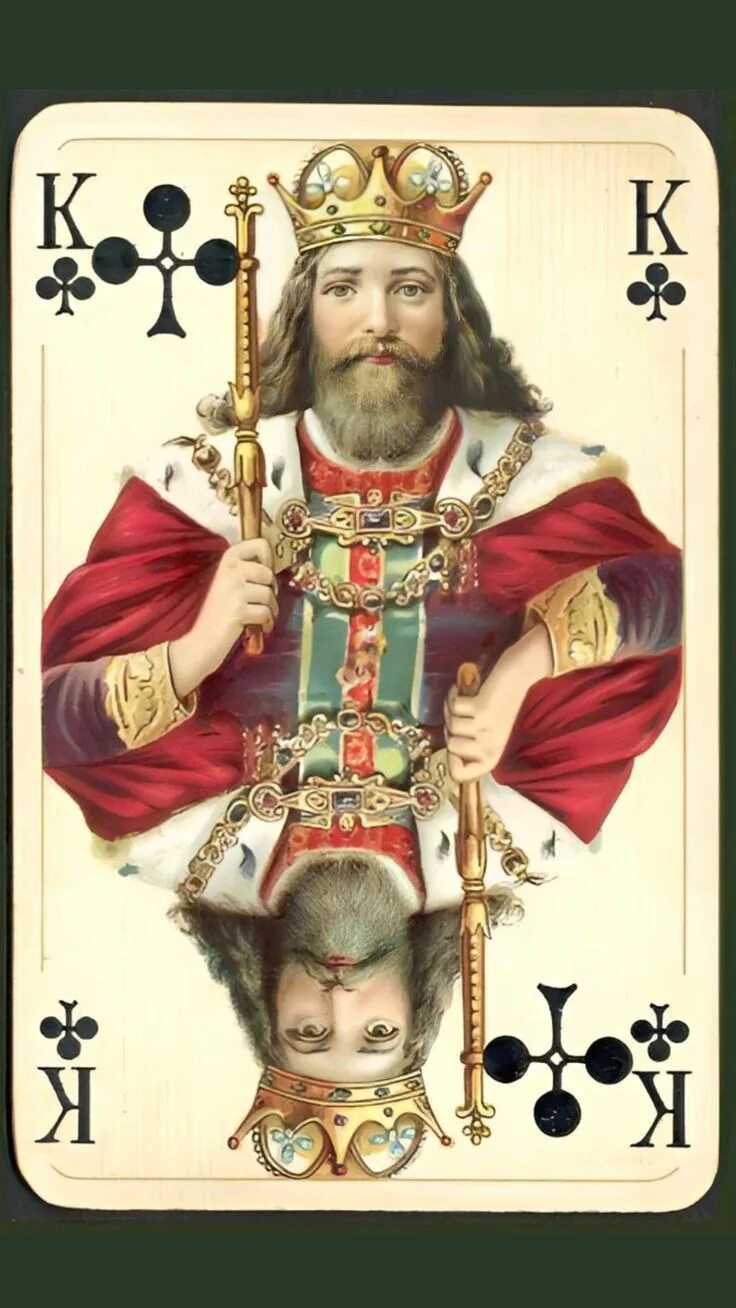 Карты короли фото King of Clubs Playing cards art, Unique playing cards, Playing cards design