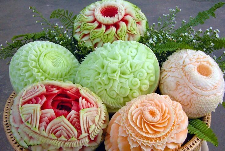 Карвинг фруктов фото Pin on Fruit Carvings Fruit and vegetable carving, Vegetable carving, Fruit carv