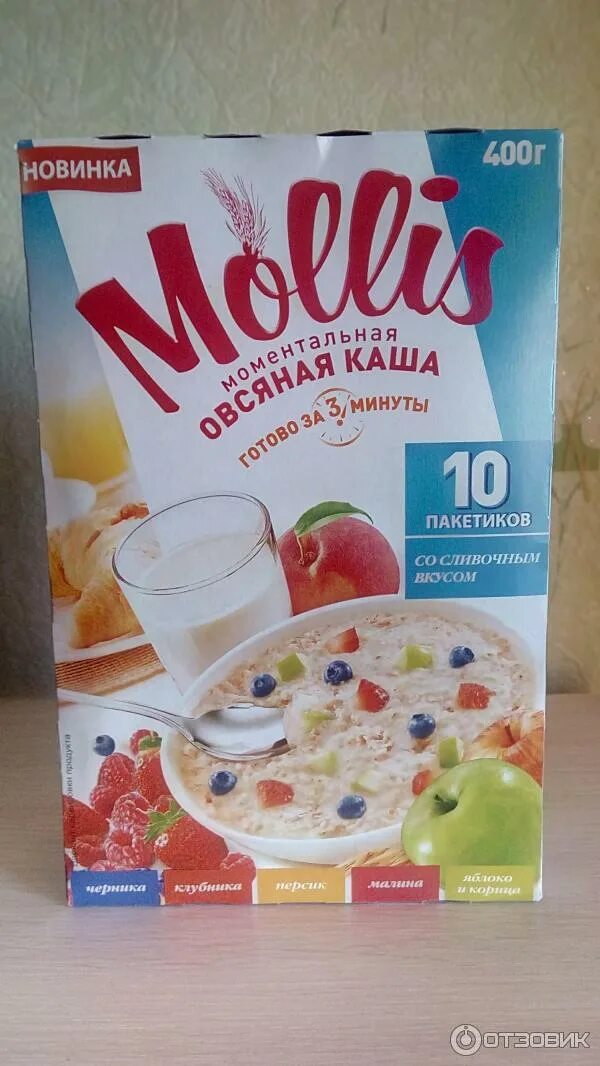 Каша быстрого приготовления фото Отзыв о Каша быстрого приготовления "Mollis" Только добавь кипятка