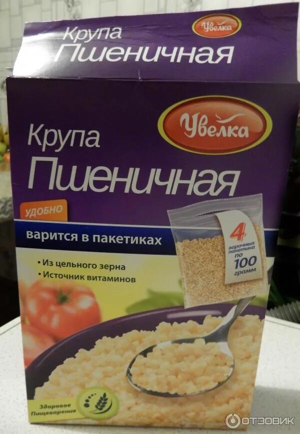 Каша в коробках фото Отзыв о Крупа пшеничная "Увелка" в пакетах на удивление вкусная каша