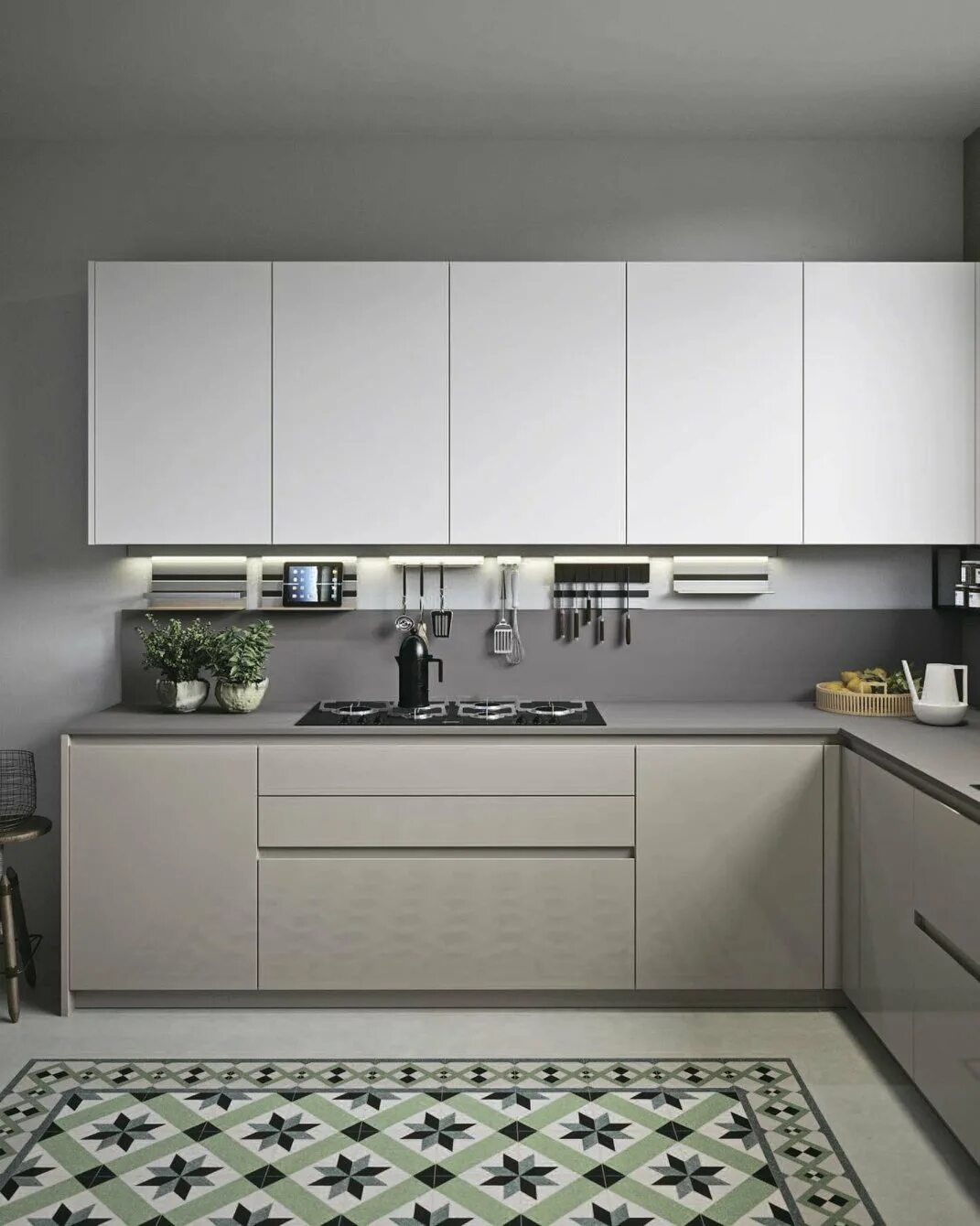 Кашемир серый кухня фото Итальянская кухня AMBIENTE 02 фабрики ALTA CUCINE - Ital-Collection