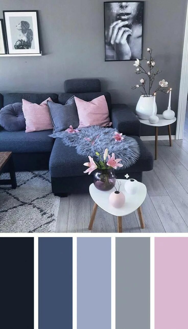 Кашемир серый сочетание цветов в интерьере 11 Cozy Living Room Color Schemes To Make Color Harmony In Your Living Room Livi