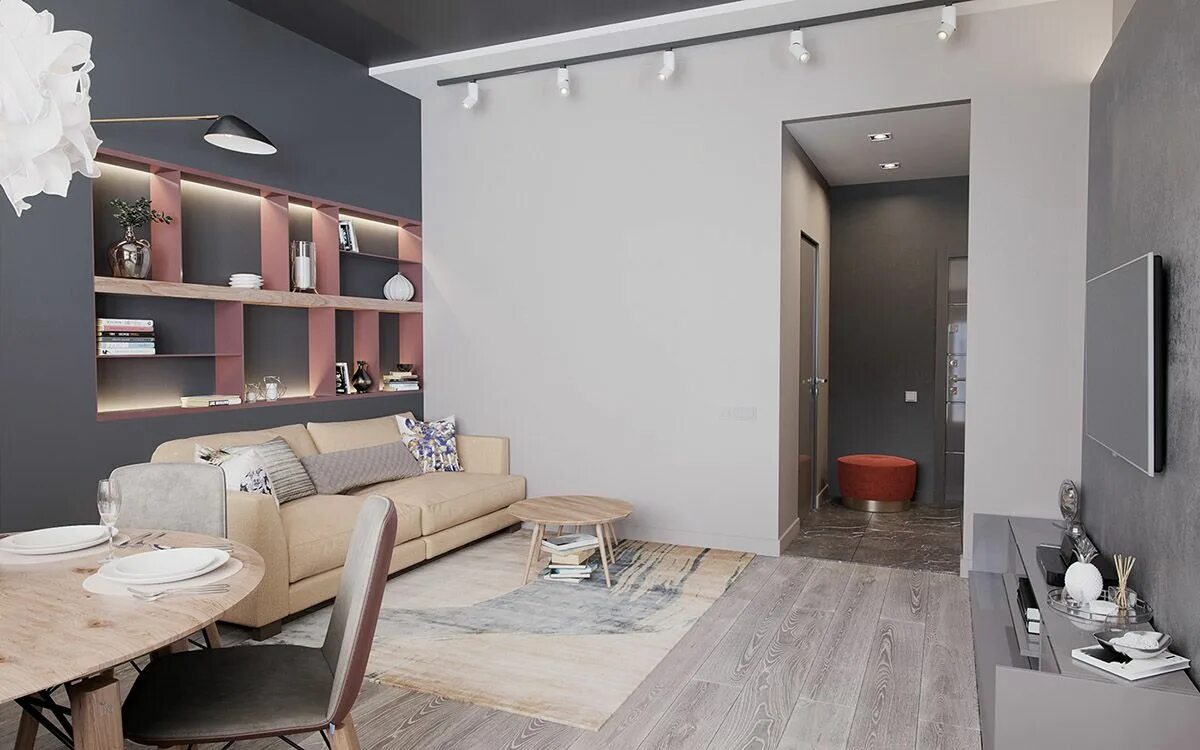 Кашемир серый в интерьере 4 Apartments That Absolutely Nail The Grey Shade Grey interior design, House des