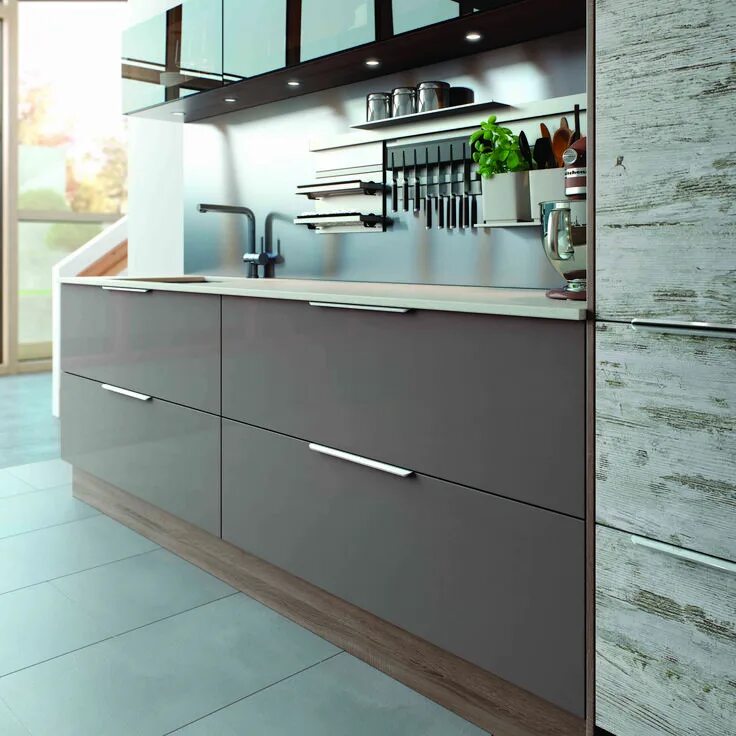 Кашемир цвет мебели фото Lastra Vintage & Grey Bardolino 1200mm Drawer Units Contemporary Kitchen