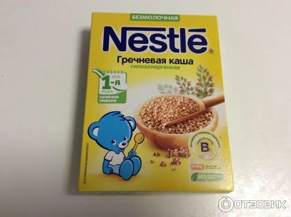 Каши с 4 месяцев фото Отзыв о Гречневая безмолочная каша Nestle с 4 месяцев Хороша кашка!