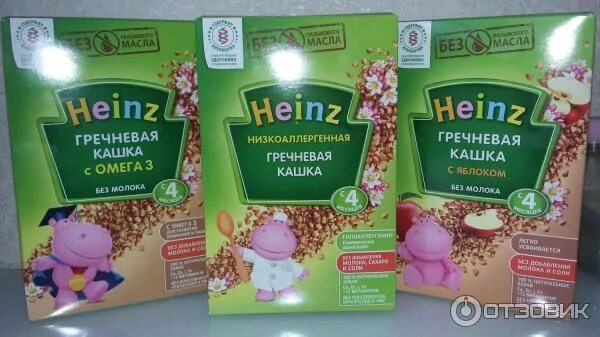 Каши с 4 месяцев фото Отзыв о Гречневая кашка Heinz с 4-х месяцев Быстрое приготовление без комков