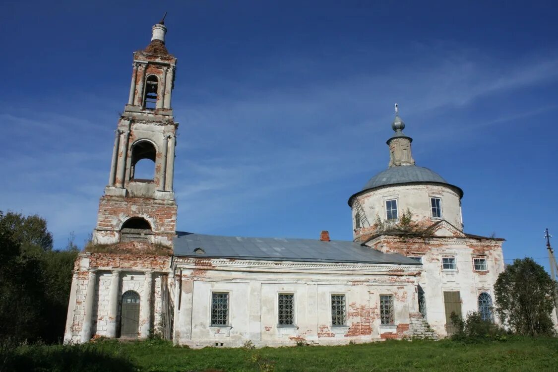 Кашинский район тверской области фото Церковь Спаса Всемилостивого, Славково (Кашинский городской округ), фотография. 