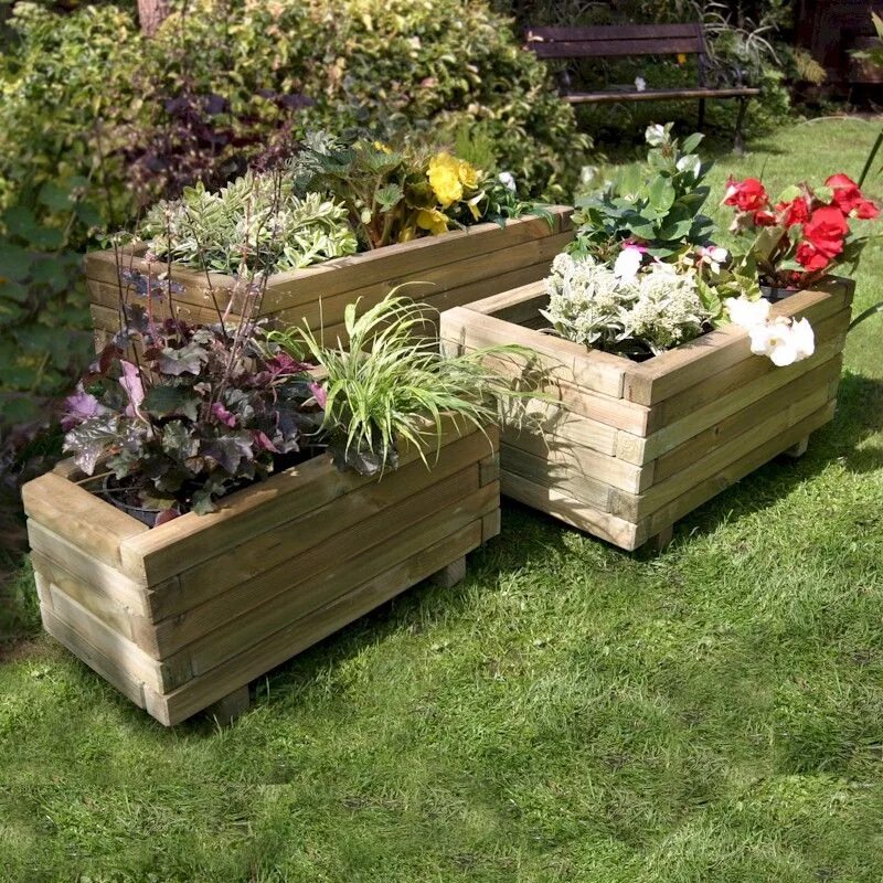 Кашпо для дачи фото Zest Gresford 3 Planter Set - One Garden