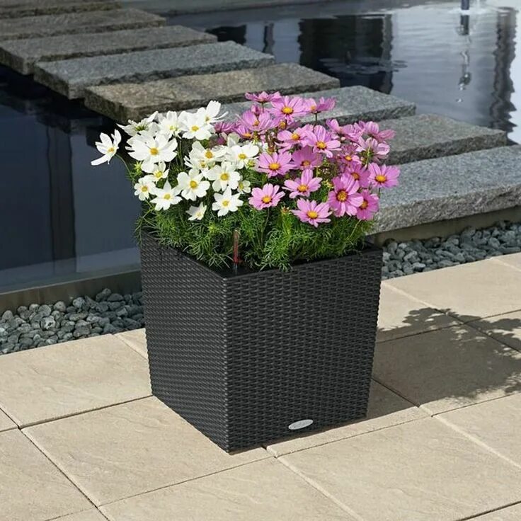 Кашпо для цветов на улицу фото Cubico cottage 50 Self watering planter, Planters, Flower planters