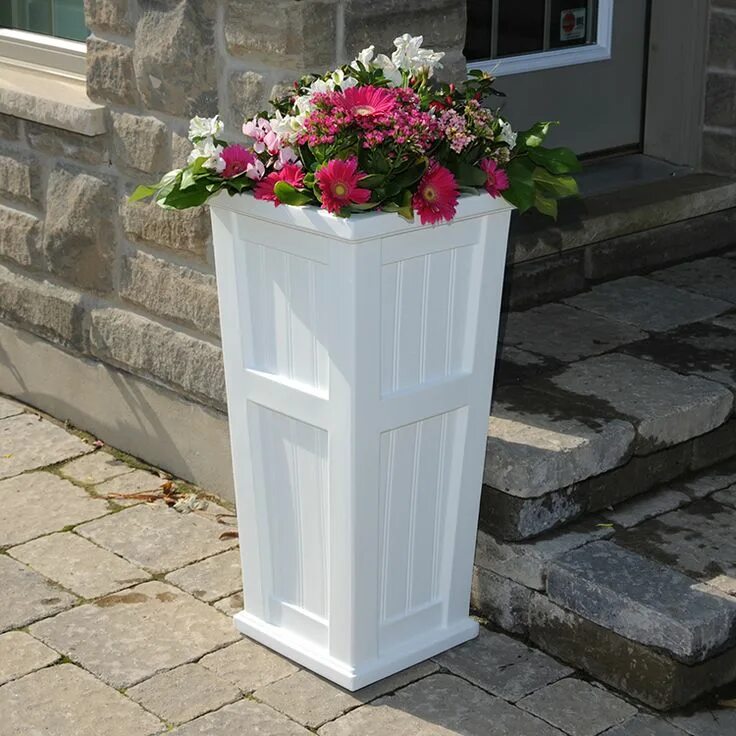 Кашпо для цветов на улицу фото Cape Cod Tall Planter Tall planters, Patio planters, Planters