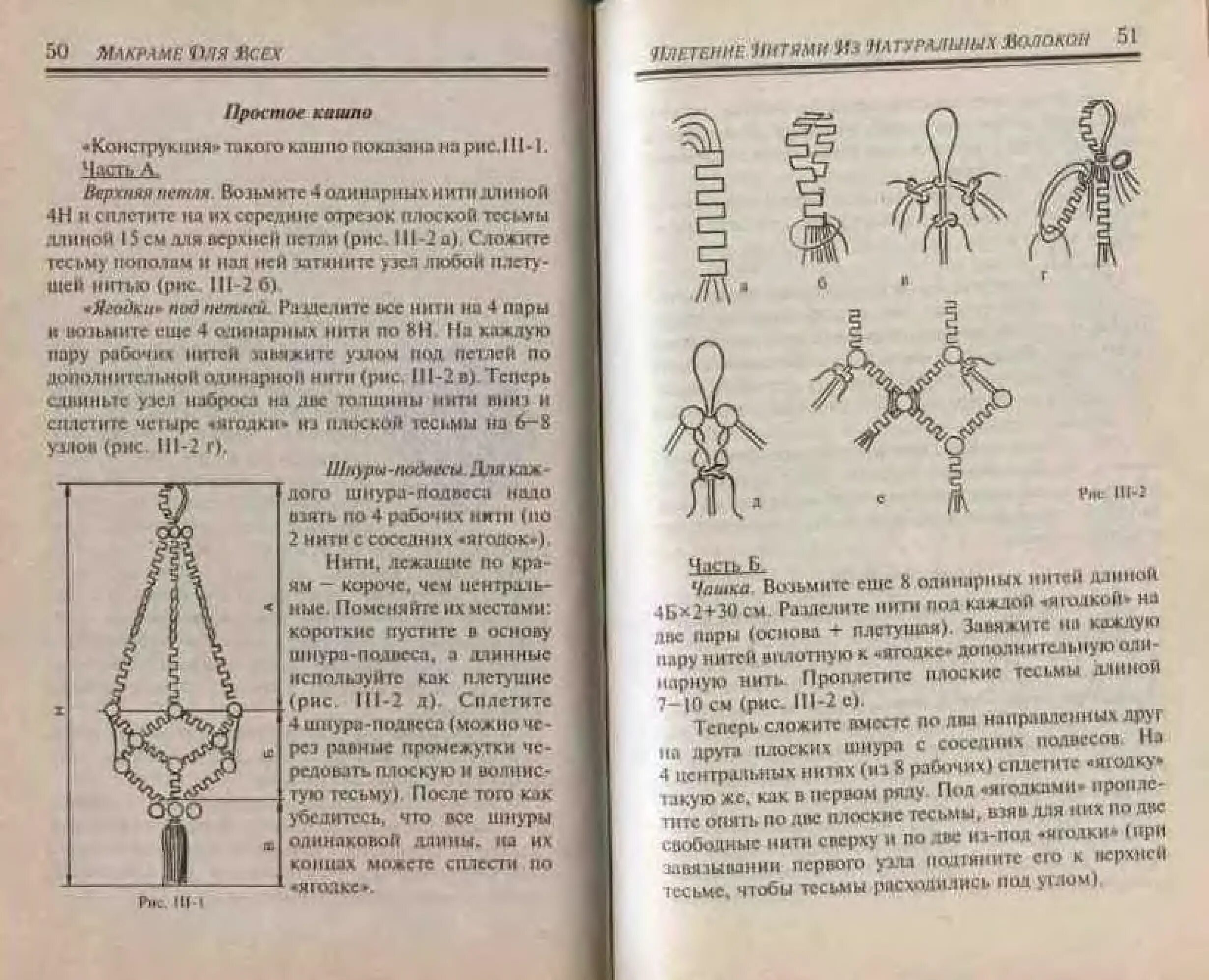 Кашпо макраме для цветов своими руками схемы Книга Макраме для всех (С. И. Колокольцева) - большая электронная библиотека