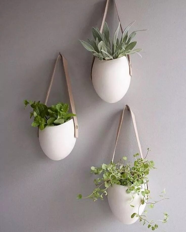 Кашпо на стене в интерьере фото 30 Awesome DIY Vase Ideas Balcony plants, Hanging indoor plants, Hanging plants