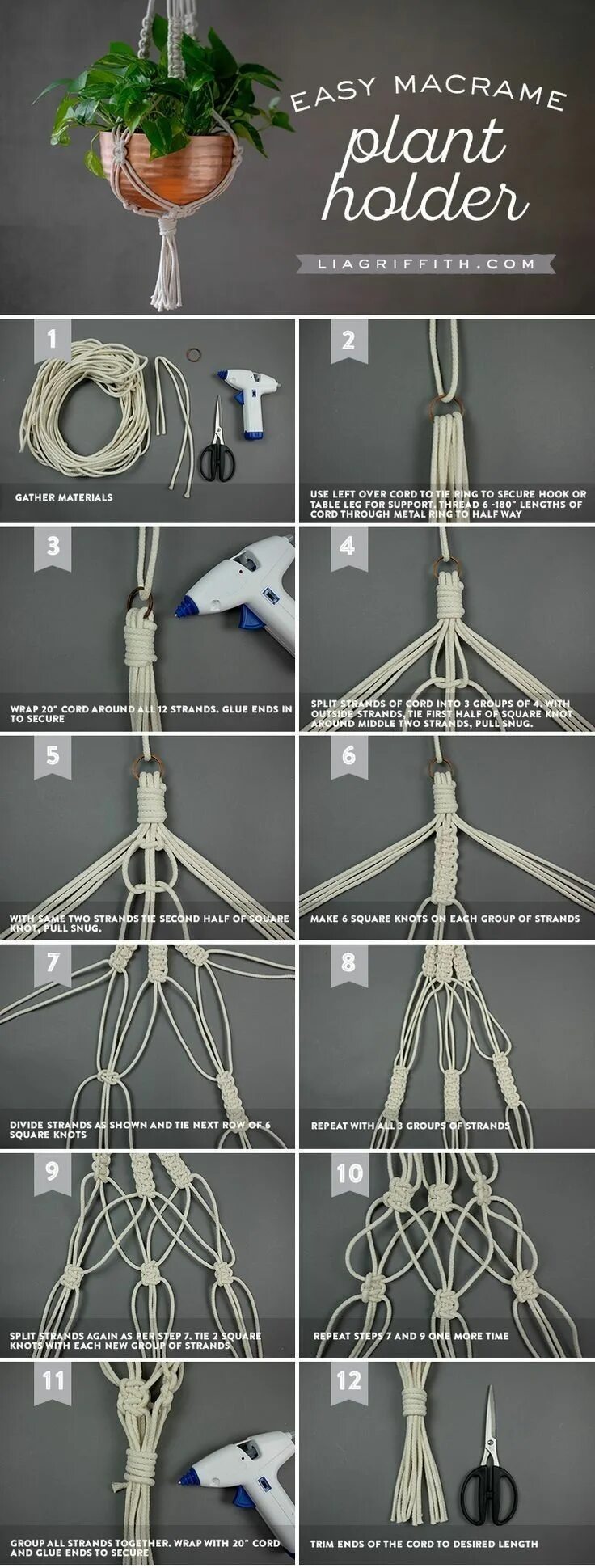 Кашпо подвесное макраме своими руками схемы Pin by LJ E on making stuff Macrame plant hangers, Macrame, Macrame plant holder