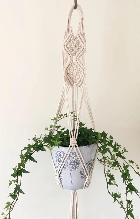 Кашпо подвесное макраме своими руками схемы Este artículo no está disponible Etsy Macrame plant hanger patterns, Macrame pla