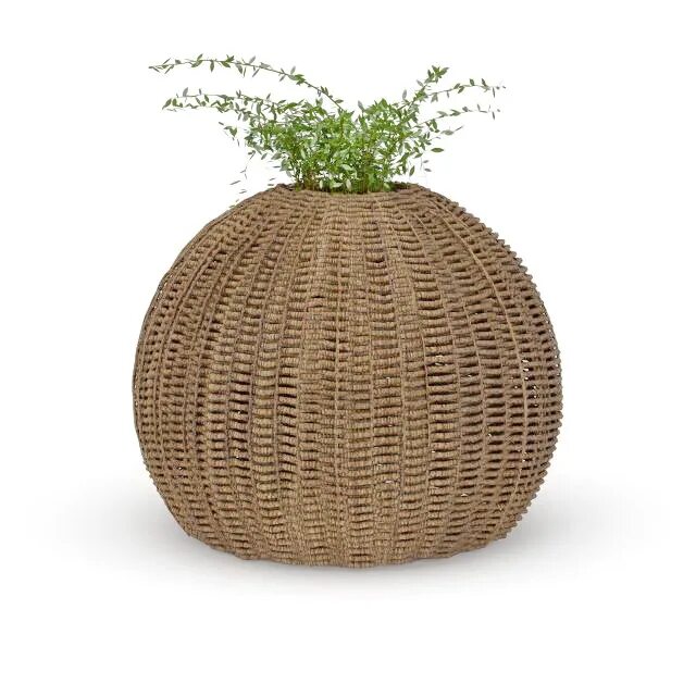 Кашпо тыква из ротанга фото Rattan pot planter 3d model 3ds max files free download - CadNav