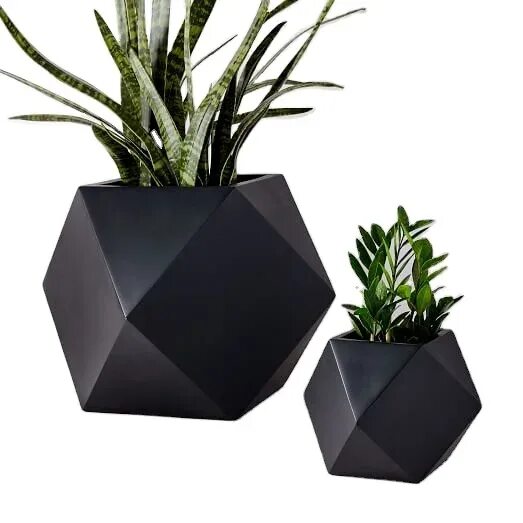 Кашпо в стиле лофт Metalen Vloer Plantenbakken Topaz Vorm Gepoedercoat Planter Modieuze Trending De