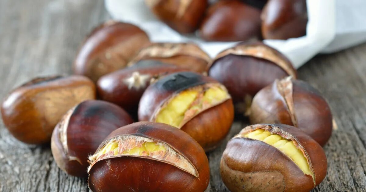 Каштан орех фото как кушать Ricetta Castagne al Microonde - Donna Moderna