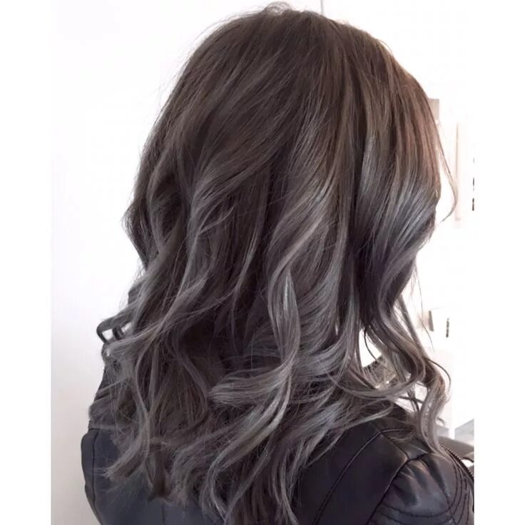 Каштаново серый цвет волос фото Ash Brown // Metallic Grey * #charcoalgrey #greybrown #metallicgrey #ashbrown #a