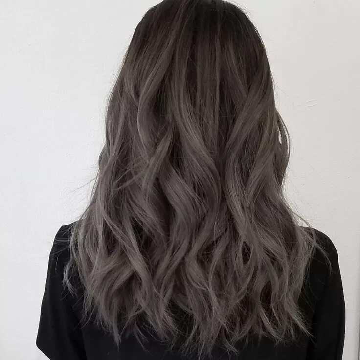 Каштаново серый цвет волос фото Rooty Ombre Balayage hair, Ombre hair color, Ombre hair