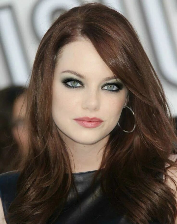 Каштановый цвет волос фото для зеленых глаз Pin on Rawr ;) Emma Stone Actress emma stone, Emma stone hair, Emma stone eyes