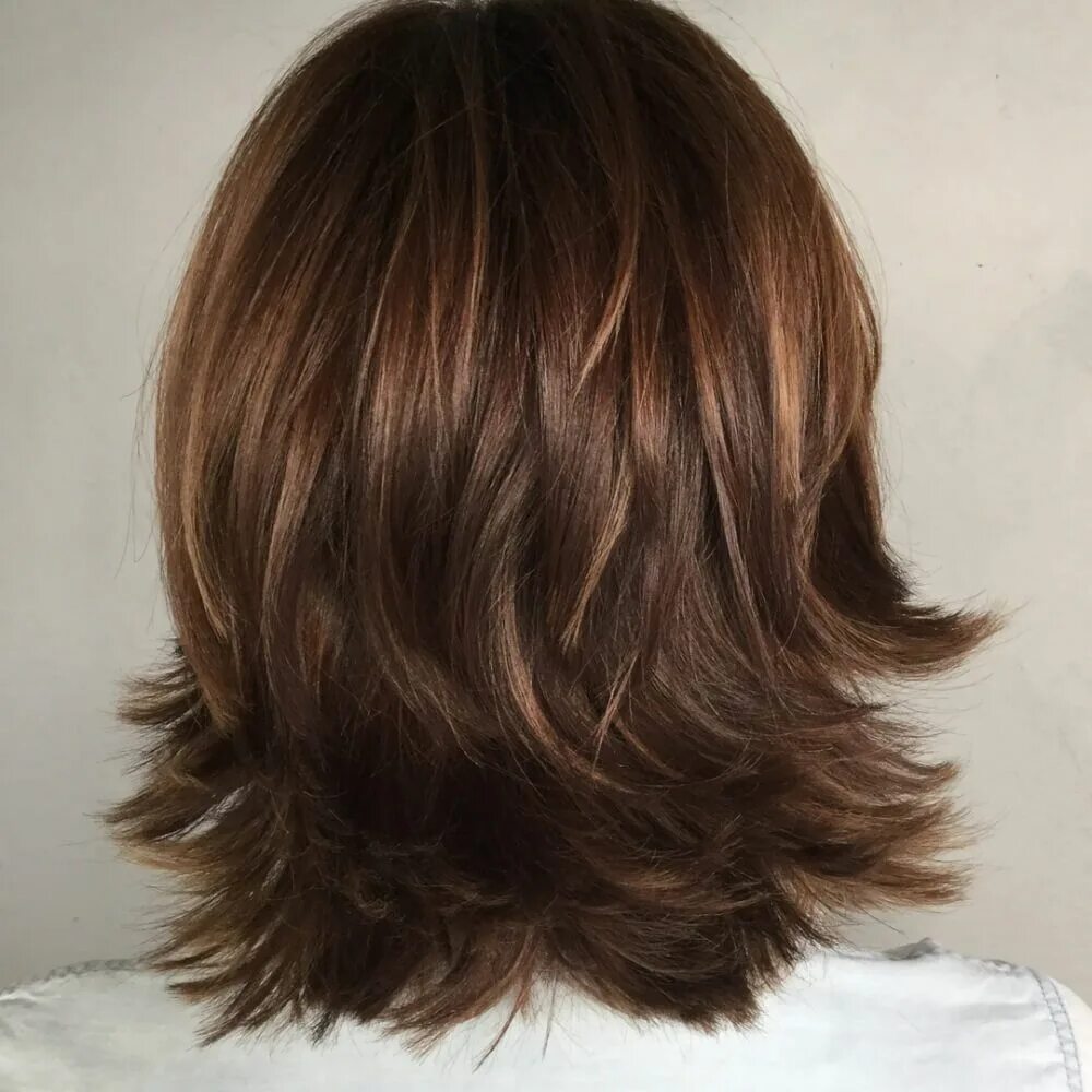 Каскад на каре волосы фото 74 Most Popular Medium-Length Layered Haircuts for 2024 Medium layered hair, Med