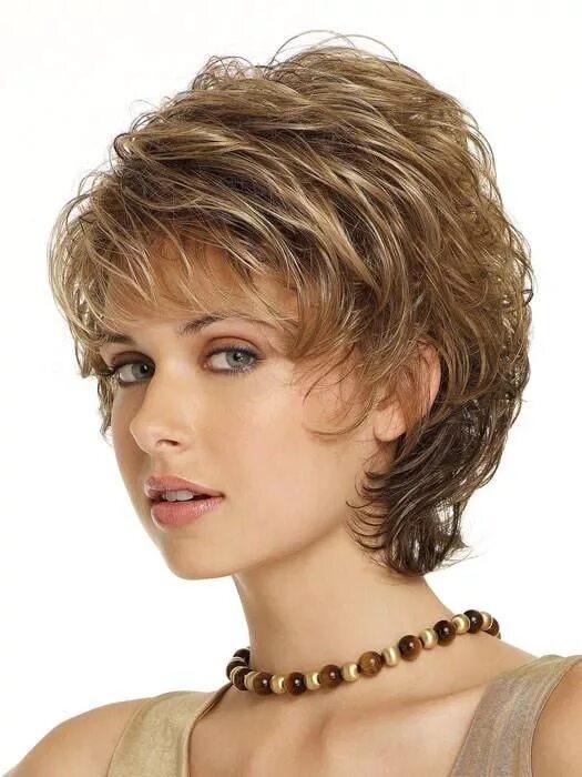 Каскад на короткие кудрявые волосы фото Sensation by Gabor Short wavy hairstyles for women, Short hair styles, Haircuts 