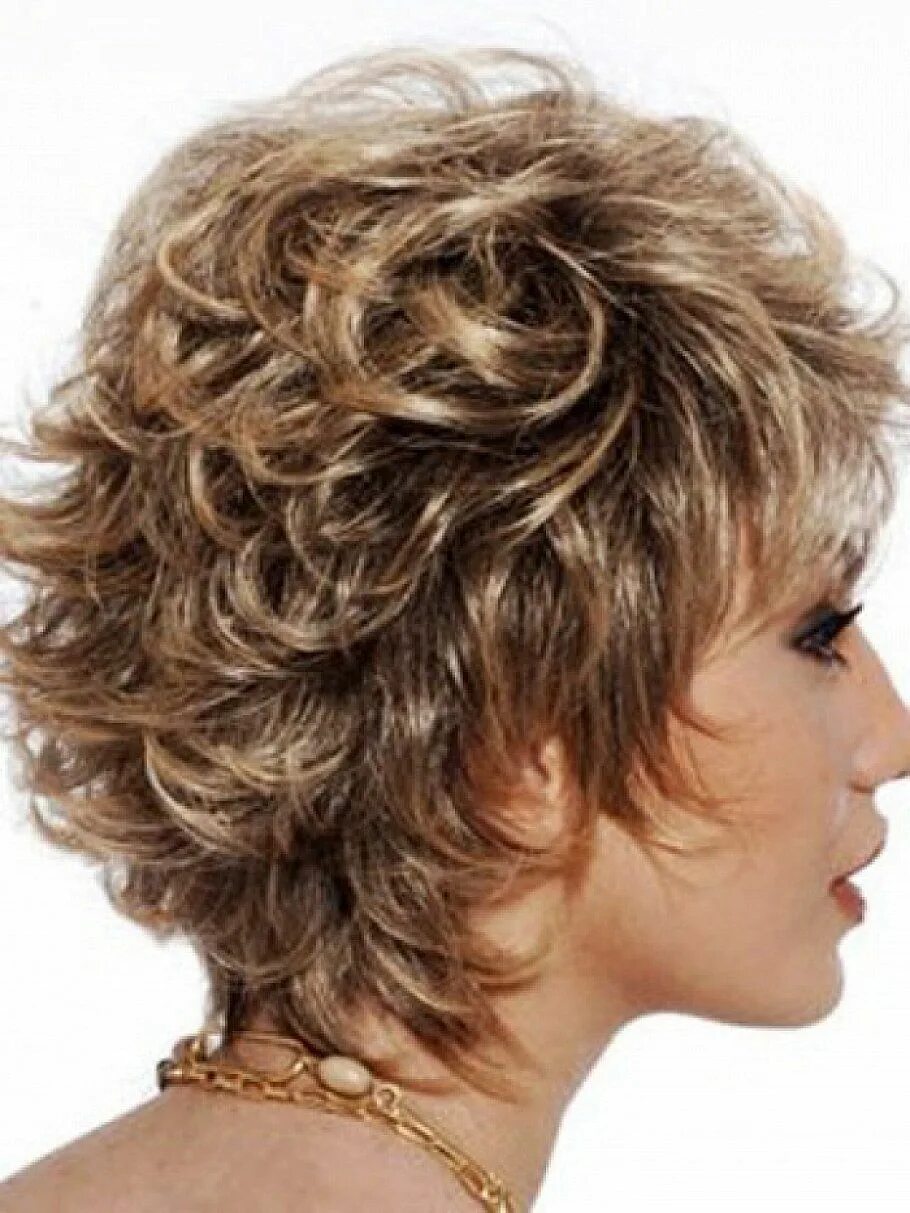 Каскад на короткие кудрявые волосы фото Found on Bing from www.pinterest.com Hair styles, Short hair styles for round fa