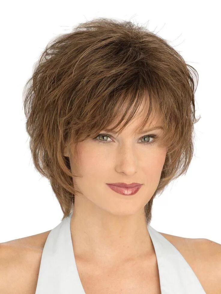 Каскад на короткие волосы 50 фото Ultima Synthetic Wig Short hair cuts, Medium hair styles, Short hair styles