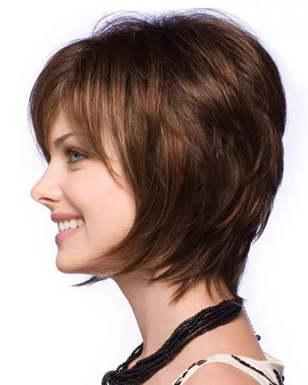 Каскад на короткую длину волос фото Noriko Wigs Reese Short hairstyles for thick hair, Short hair wigs, Short wigs