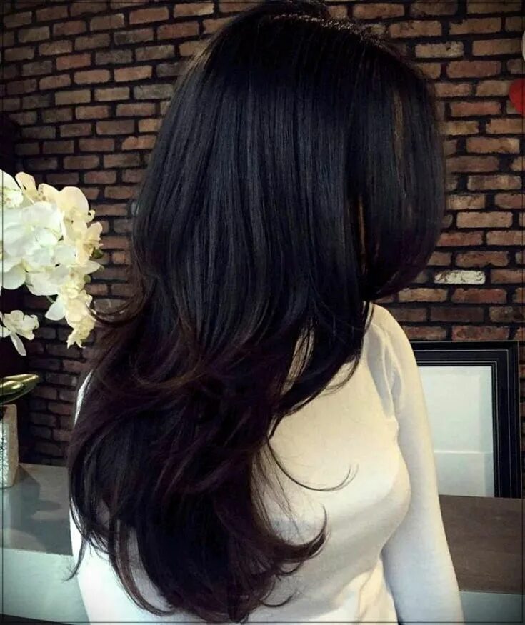 Каскад на средние темные волосы фото Trendy Haircut Waterfall 2019: Ideas for the Elegant Image Hair styles, Layered 
