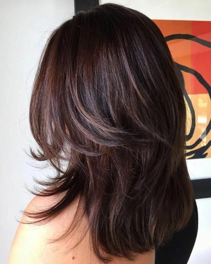 Каскад на средние темные волосы фото 60 Hairstyles Featuring Dark Brown Hair with Highlights in 2020 Choclate brown h