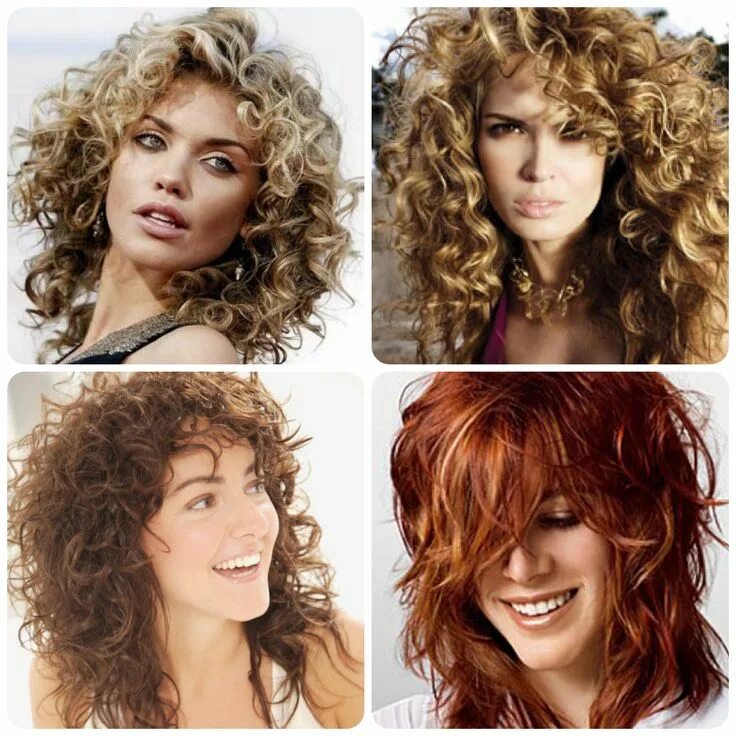 Каскад на средние волосы кудрявые фото Shaggy Hairstyles for Wavy Hair with Thick and Short Layer Curly hair styles, Ha