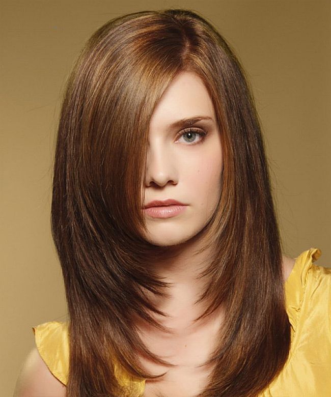 Каскад на волосы фото без челки Layered Hairstyles For Long and Straight Hair Cortes de pelo para mujer, Cortes 