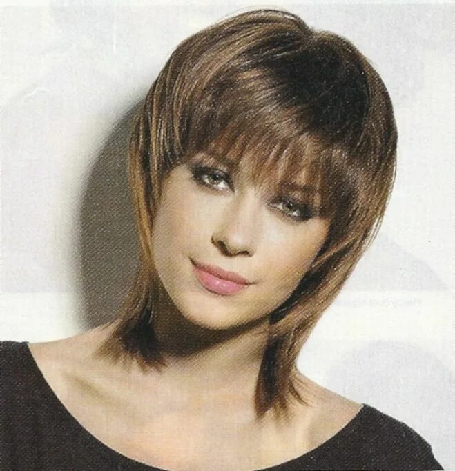 Каскад с круглой челкой фото Pin on peinados Short hair styles 2014, Short shag hairstyles, Hairstyles for th