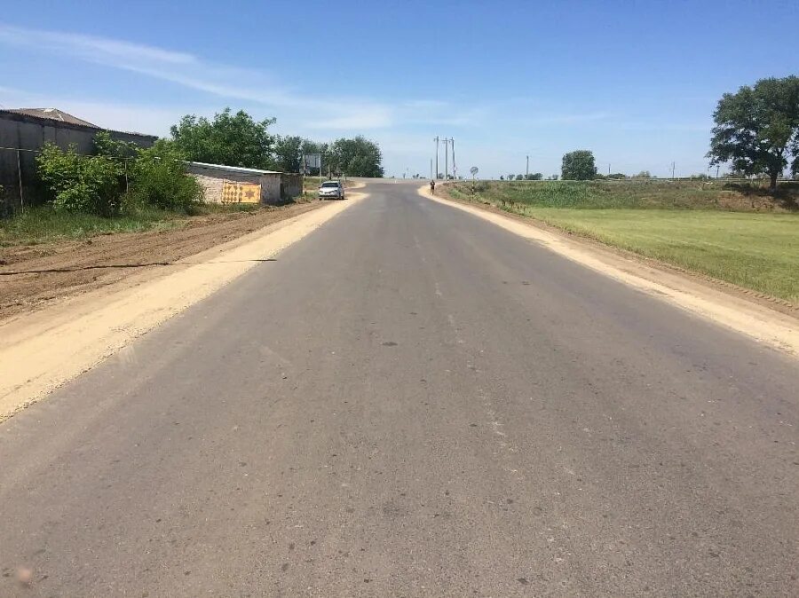 Каскад степной пер 2и село донское фото В селе Донском завершается ремонт дороги по переулку Степному