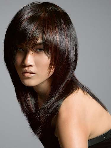 Каскадная стрижка с длинной челкой haircolorhairstyle2012.info Hair styles 2014, Hair cuts, Long layered hair